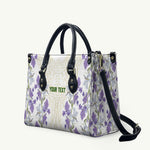 Custom Algeria Iris Floral White Leather Bag Africa Women’s Football Champion Series 2026