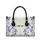 Custom Algeria Iris Floral White Leather Bag Africa Women’s Football Champion Series 2026