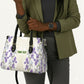 Custom Algeria Iris Floral White Leather Bag Africa Women’s Football Champion Series 2026