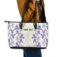Custom Algeria Iris Floral White Leather Tote Bag Africa Women’s Football Champion Series 2026