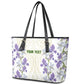 Custom Algeria Iris Floral White Leather Tote Bag Africa Women’s Football Champion Series 2026