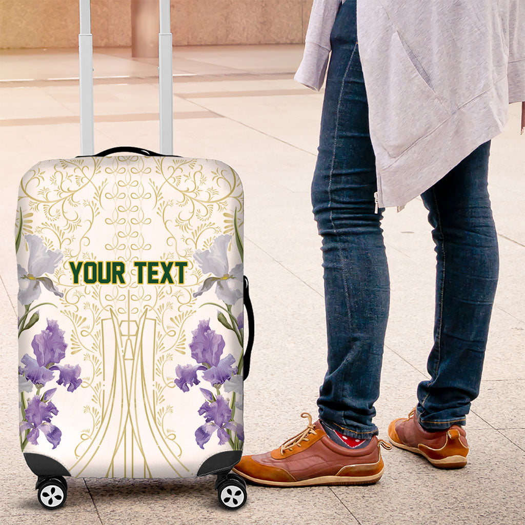 Custom Algeria Iris Floral White Luggage Cover Africa Women’s Football Champion Series 2026