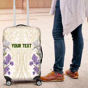 Custom Algeria Iris Floral White Luggage Cover Africa Women’s Football Champion Series 2026