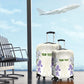 Custom Algeria Iris Floral White Luggage Cover Africa Women’s Football Champion Series 2026