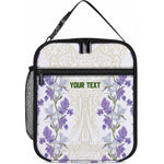 Custom Algeria Iris Floral White Lunch Bag Africa Women’s Football Champion Series 2026