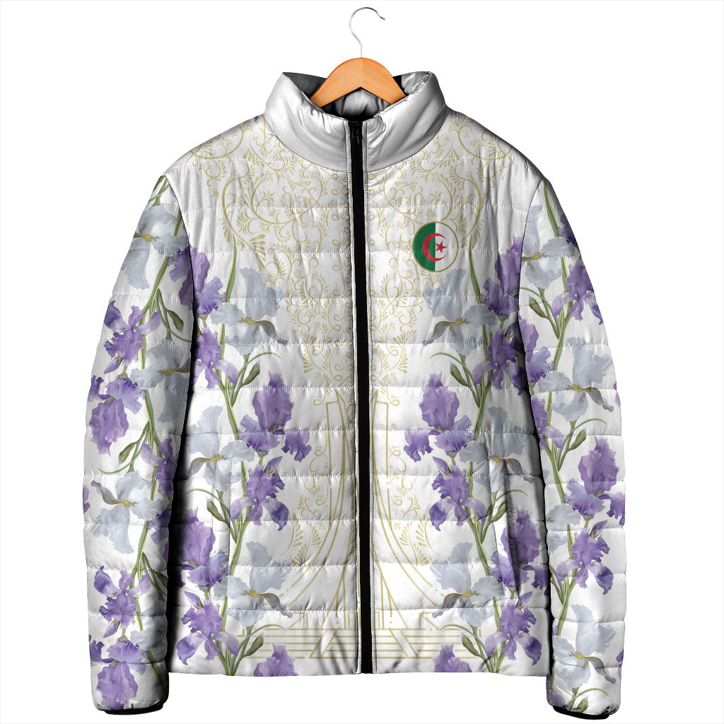 Custom Algeria Iris Floral White Padded Jacket Africa Women’s Football Champion Series 2026