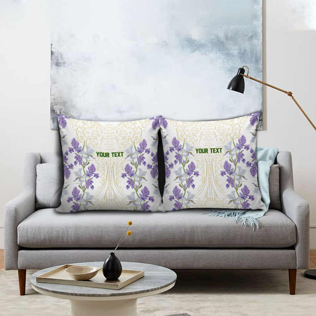 Custom Algeria Iris Floral White Pillow Cover Africa Women’s Football Champion Series 2026