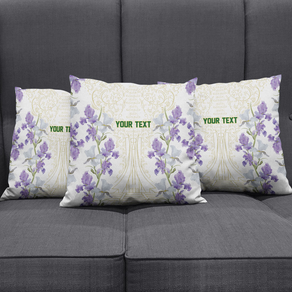 Custom Algeria Iris Floral White Pillow Cover Africa Women’s Football Champion Series 2026