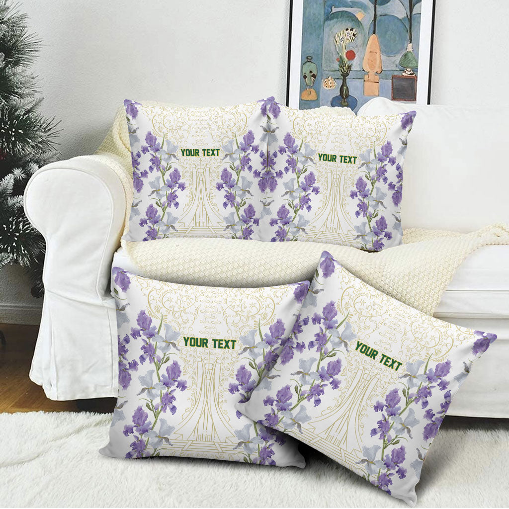 Custom Algeria Iris Floral White Pillow Cover Africa Women’s Football Champion Series 2026