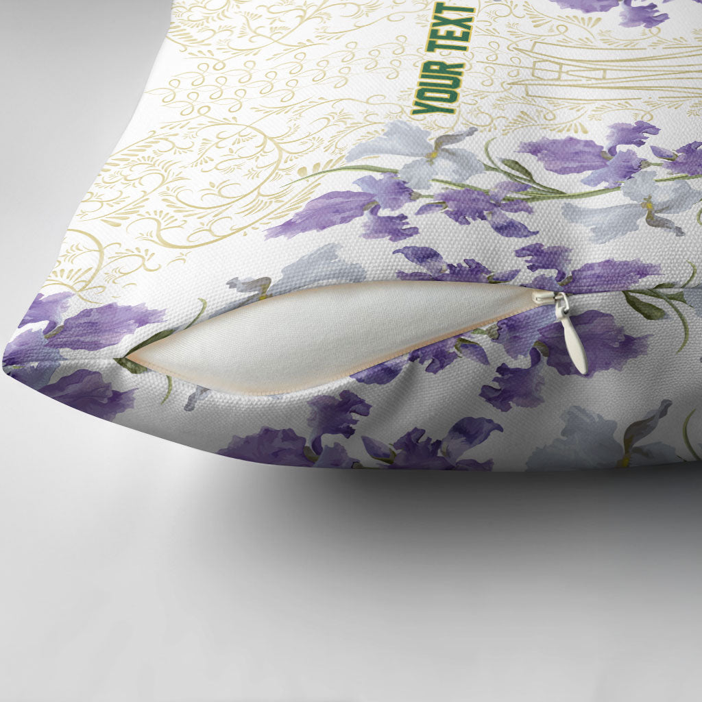 Custom Algeria Iris Floral White Pillow Cover Africa Women’s Football Champion Series 2026