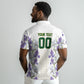 Custom Algeria Iris Floral White Polo Shirt Africa Women’s Football Champion Series 2026