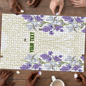 Custom Algeria Iris Floral White Puzzle Africa Women’s Football Champion Series 2026