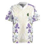 Custom Algeria Iris Floral White Rugby Jersey Africa Women’s Football Champion Series 2026