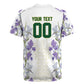 Custom Algeria Iris Floral White Rugby Jersey Africa Women’s Football Champion Series 2026