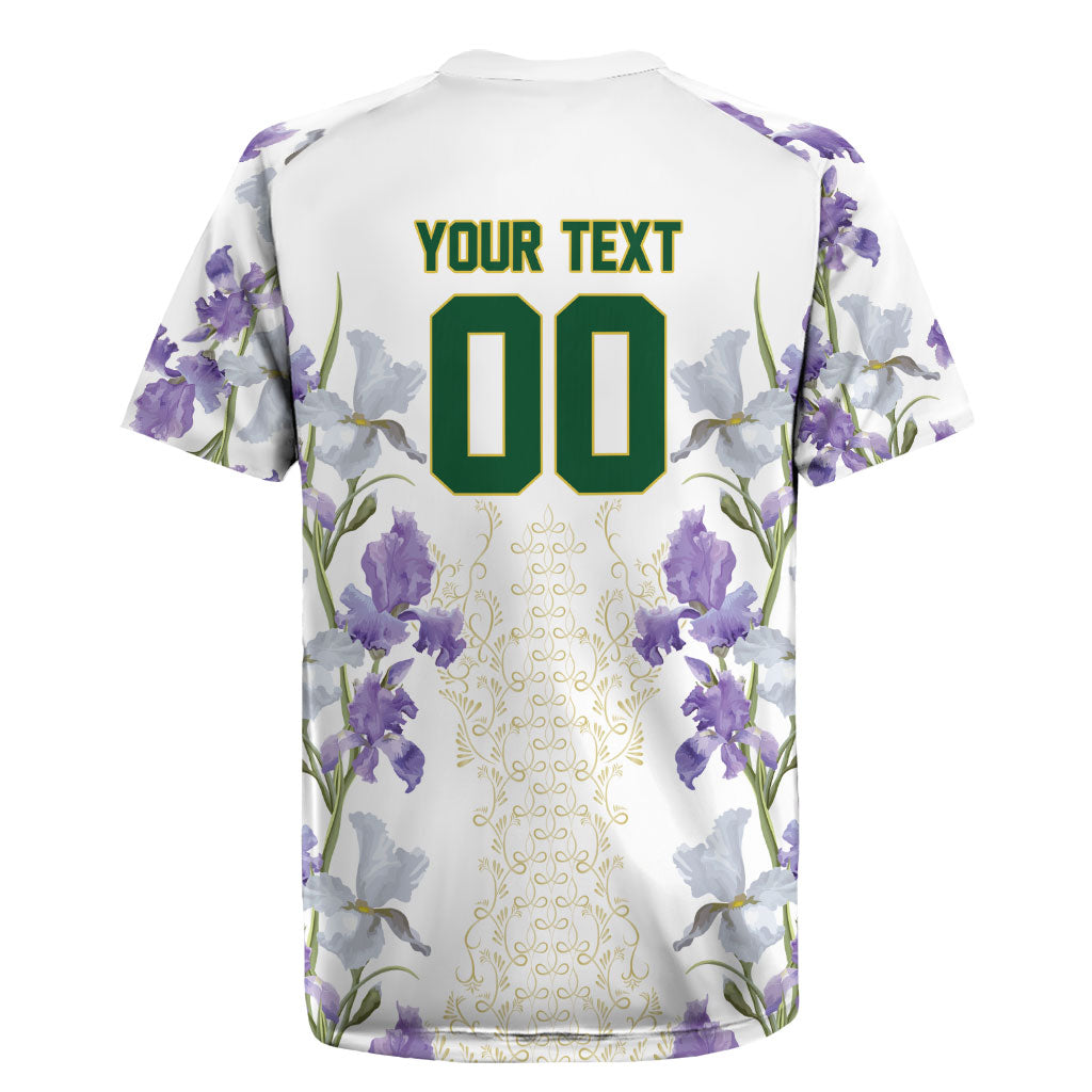 Custom Algeria Iris Floral White Rugby Jersey Africa Women’s Football Champion Series 2026