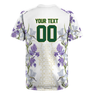 Custom Algeria Iris Floral White Rugby Jersey Africa Women’s Football Champion Series 2026