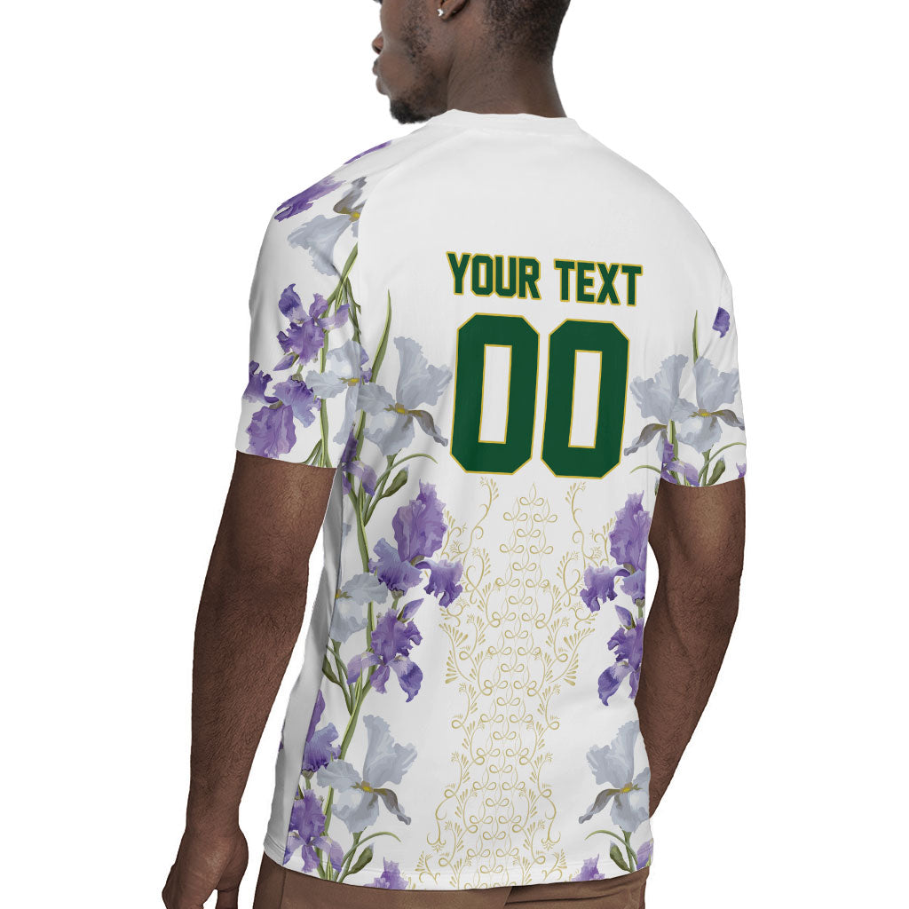Custom Algeria Iris Floral White Rugby Jersey Africa Women’s Football Champion Series 2026