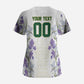 Custom Algeria Iris Floral White Scrub Top Africa Women’s Football Champion Series 2026