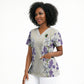 Custom Algeria Iris Floral White Scrub Top Africa Women’s Football Champion Series 2026