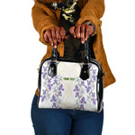 Custom Algeria Iris Floral White Shoulder Handbag Africa Women’s Football Champion Series 2026