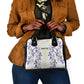 Custom Algeria Iris Floral White Shoulder Handbag Africa Women’s Football Champion Series 2026