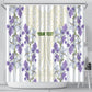 Custom Algeria Iris Floral White Shower Curtain Africa Women’s Football Champion Series 2026