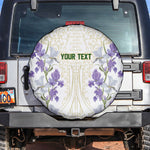 Custom Algeria Iris Floral White Spare Tire Cover Africa Women’s Football Champion Series 2026