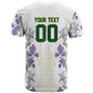 Custom Algeria Iris Floral White T shirt Africa Women’s Football Champion Series 2026