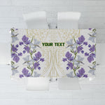 Custom Algeria Iris Floral White Tablecloth Africa Women’s Football Champion Series 2026