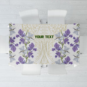 Custom Algeria Iris Floral White Tablecloth Africa Women’s Football Champion Series 2026