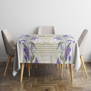 Custom Algeria Iris Floral White Tablecloth Africa Women’s Football Champion Series 2026