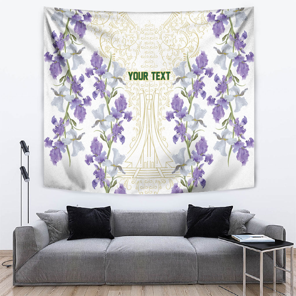 Custom Algeria Iris Floral White Tapestry Africa Women’s Football Champion Series 2026
