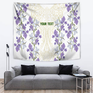 Custom Algeria Iris Floral White Tapestry Africa Women’s Football Champion Series 2026