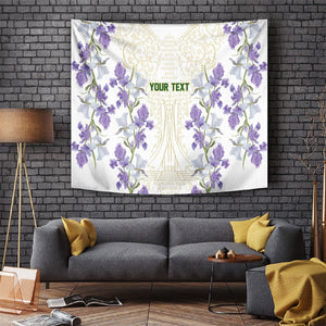 Custom Algeria Iris Floral White Tapestry Africa Women’s Football Champion Series 2026