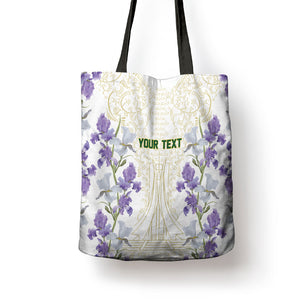 Custom Algeria Iris Floral White Tote Bag Africa Women’s Football Champion Series 2026