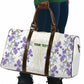 Custom Algeria Iris Floral White Travel Bag Africa Women’s Football Champion Series 2026