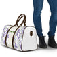 Custom Algeria Iris Floral White Travel Bag Africa Women’s Football Champion Series 2026