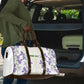Custom Algeria Iris Floral White Travel Bag Africa Women’s Football Champion Series 2026