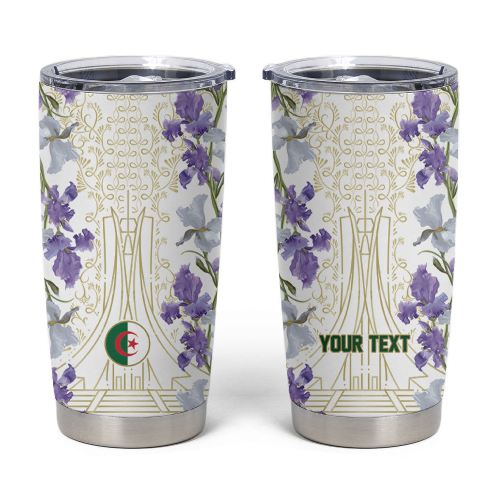 Custom Algeria Iris Floral White Tumbler Cup Africa Women’s Football Champion Series 2026