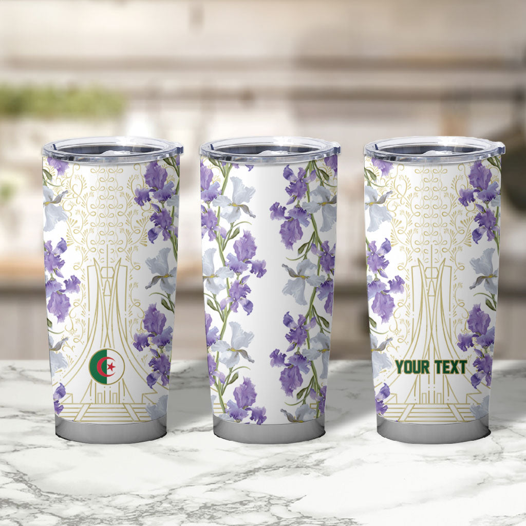 Custom Algeria Iris Floral White Tumbler Cup Africa Women’s Football Champion Series 2026
