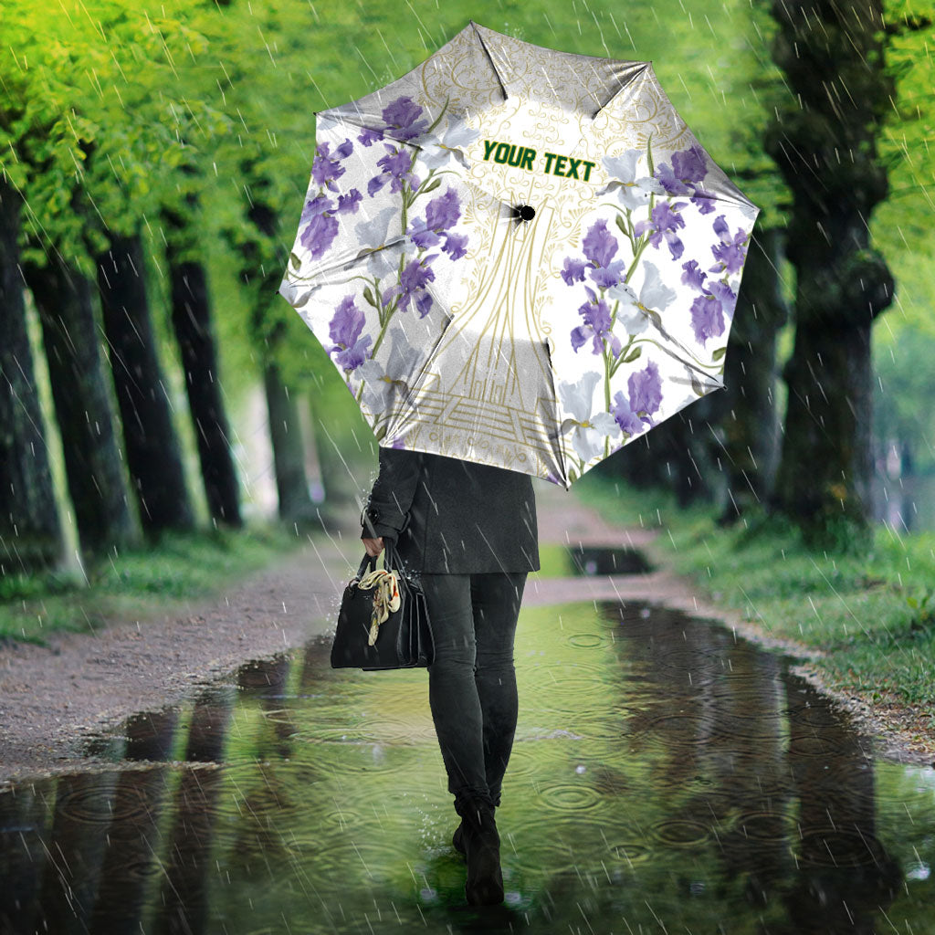 Custom Algeria Iris Floral White Umbrella Africa Women’s Football Champion Series 2026