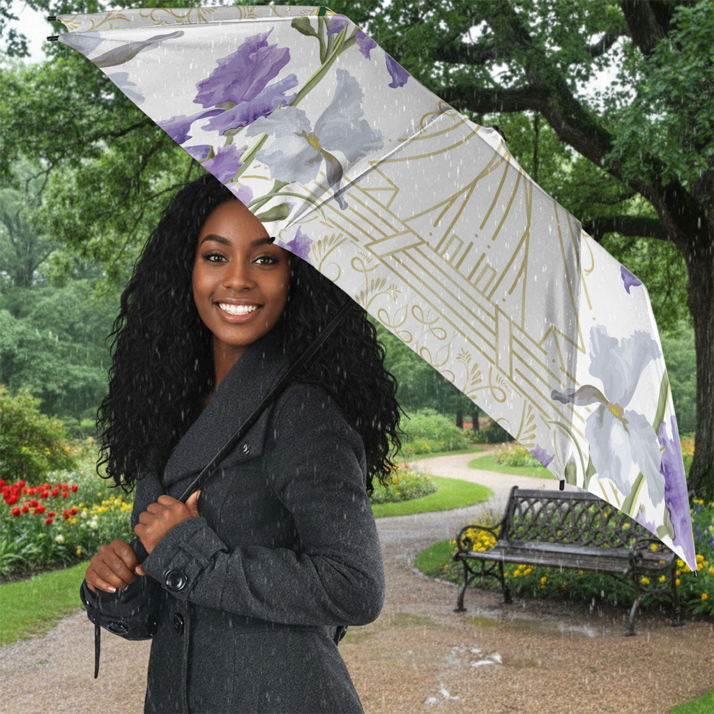 Custom Algeria Iris Floral White Umbrella Africa Women’s Football Champion Series 2026