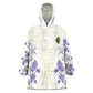 Custom Algeria Iris Floral White Wearable Blanket Hoodie Africa Women’s Football Champion Series 2026