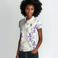 Custom Algeria Iris Floral White Women Polo Shirt Africa Women’s Football Champion Series 2026