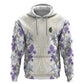 Custom Algeria Iris Floral White Zip Hoodie Africa Women’s Football Champion Series 2026