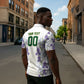 Custom Algeria Iris Floral White Zipper Polo Shirt Africa Women’s Football Champion Series 2026