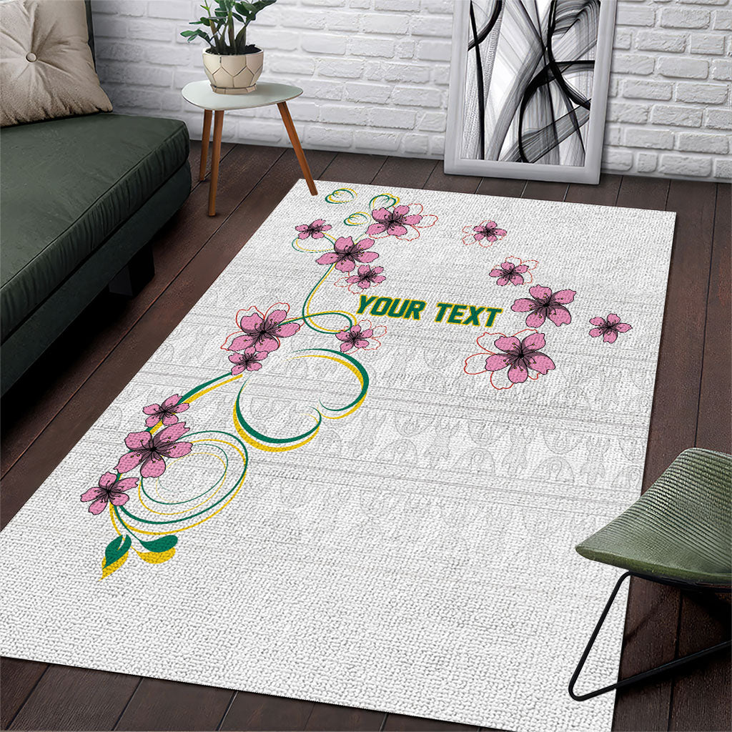 Custom Cameroon Red Stinkwood Floral Area Rug Africa Women’s Football Champion Series 2026