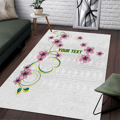 Custom Cameroon Red Stinkwood Floral Area Rug Africa Women’s Football Champion Series 2026