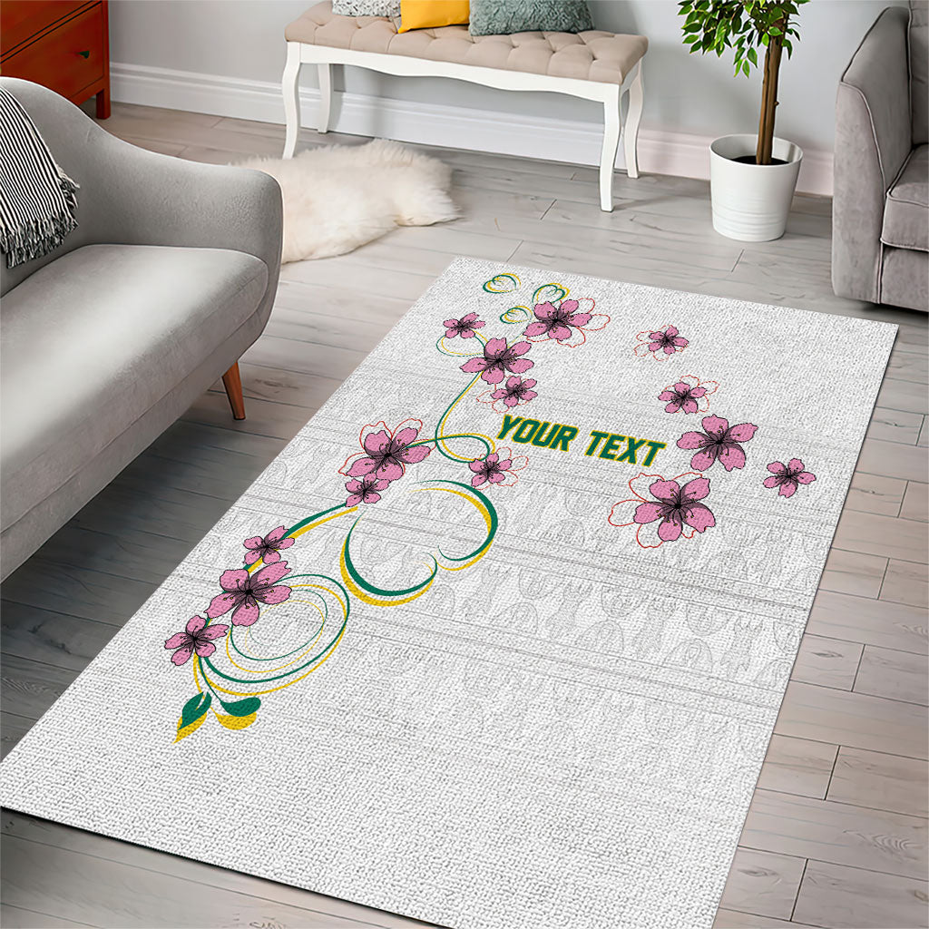 Custom Cameroon Red Stinkwood Floral Area Rug Africa Women’s Football Champion Series 2026