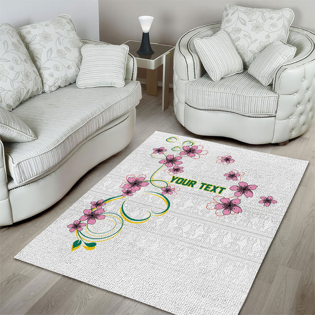Custom Cameroon Red Stinkwood Floral Area Rug Africa Women’s Football Champion Series 2026